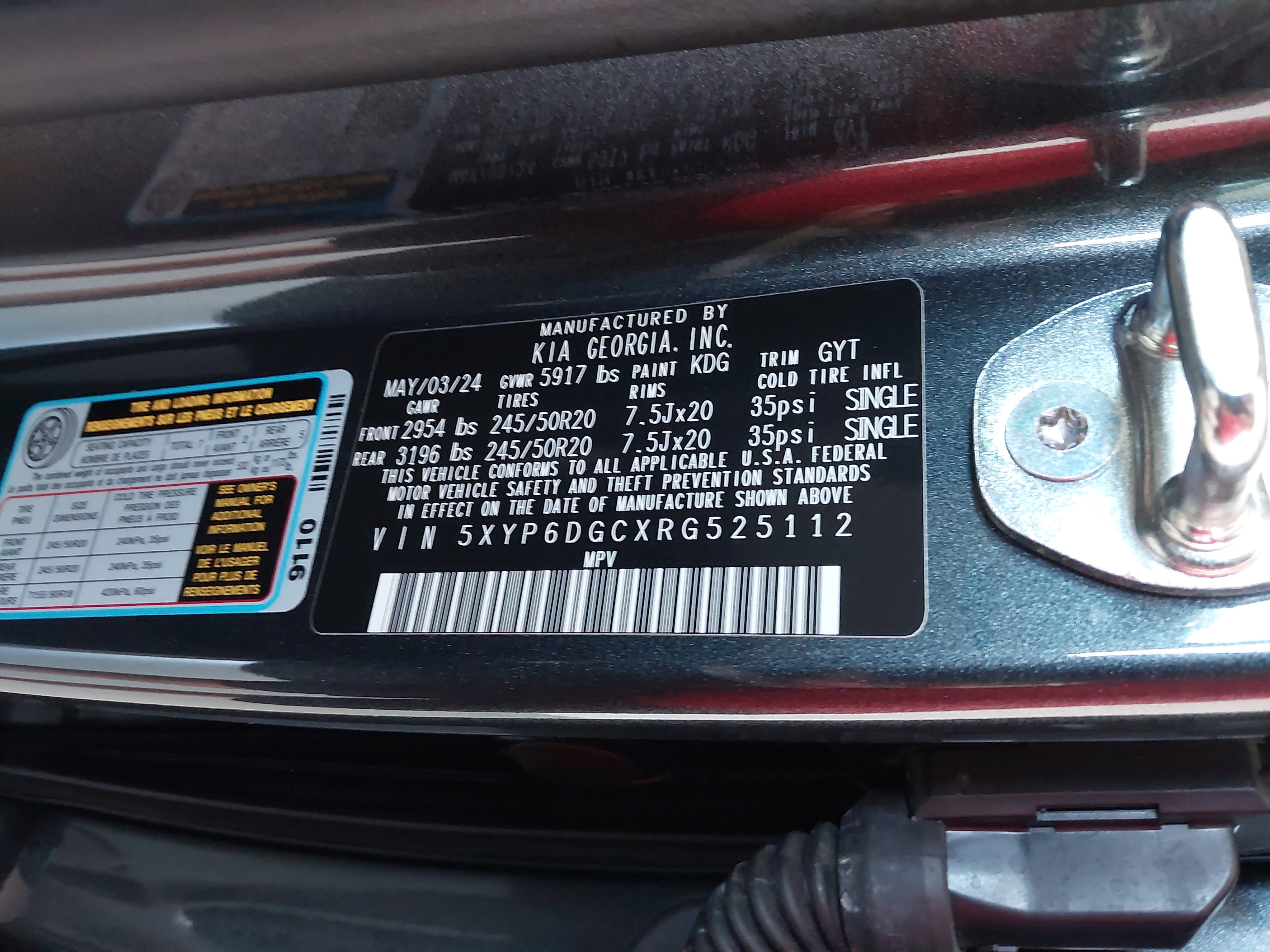 Used 2024 Kia Telluride S w/ S Sunroof Package image 34