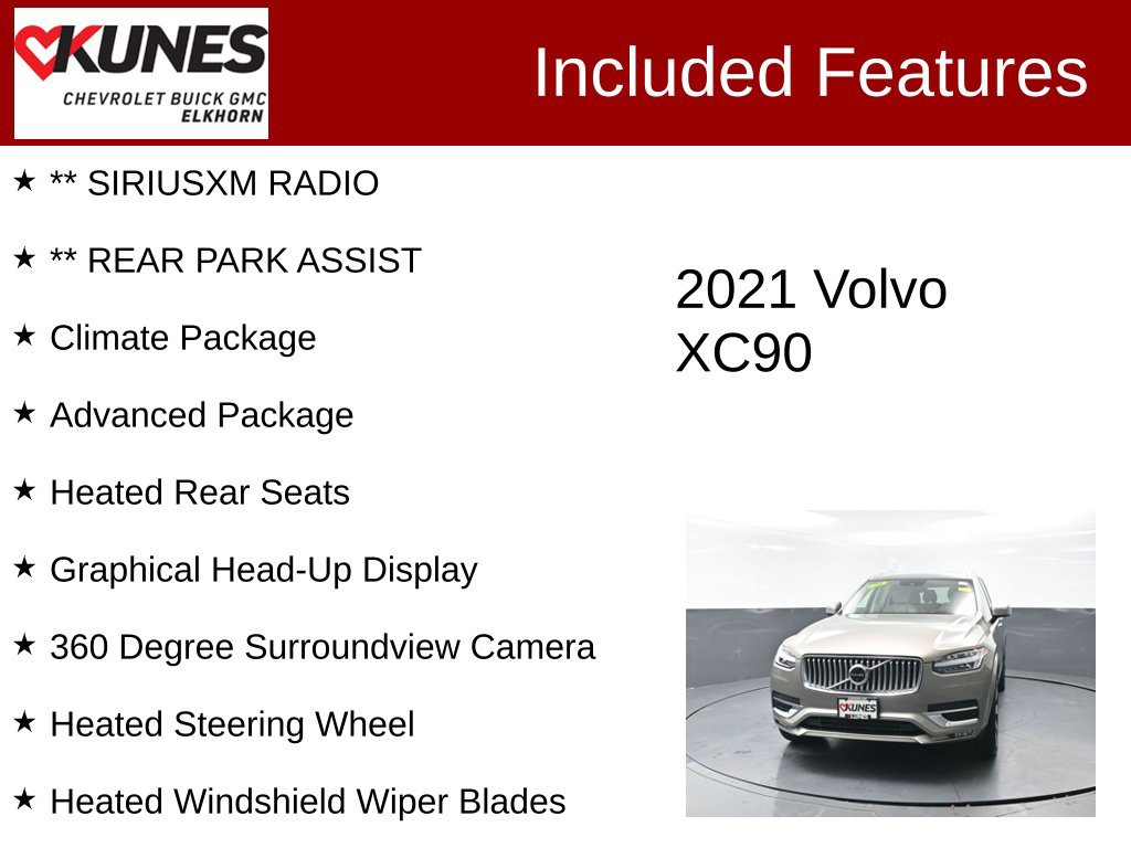 Used 2021 Volvo XC90 T6 Inscription AWD/4WD image 3