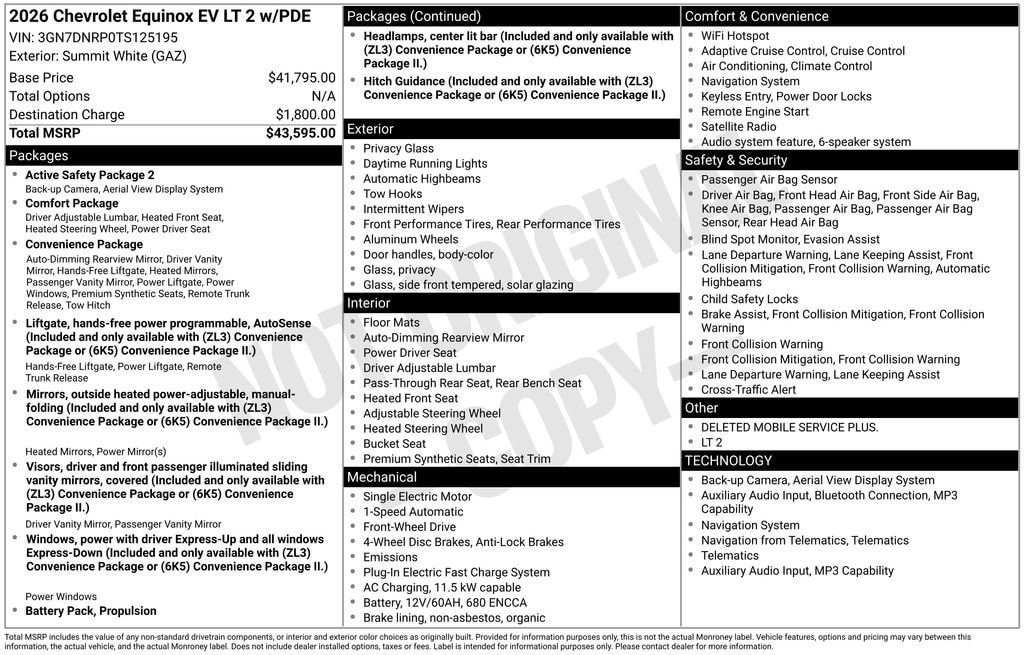 New 2026 Chevrolet Equinox EV LT FWD image 10