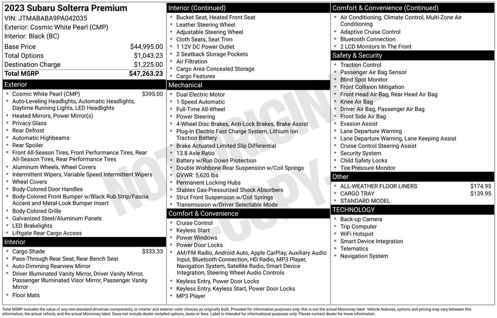 Certified 2023 Subaru Solterra AWD image 25