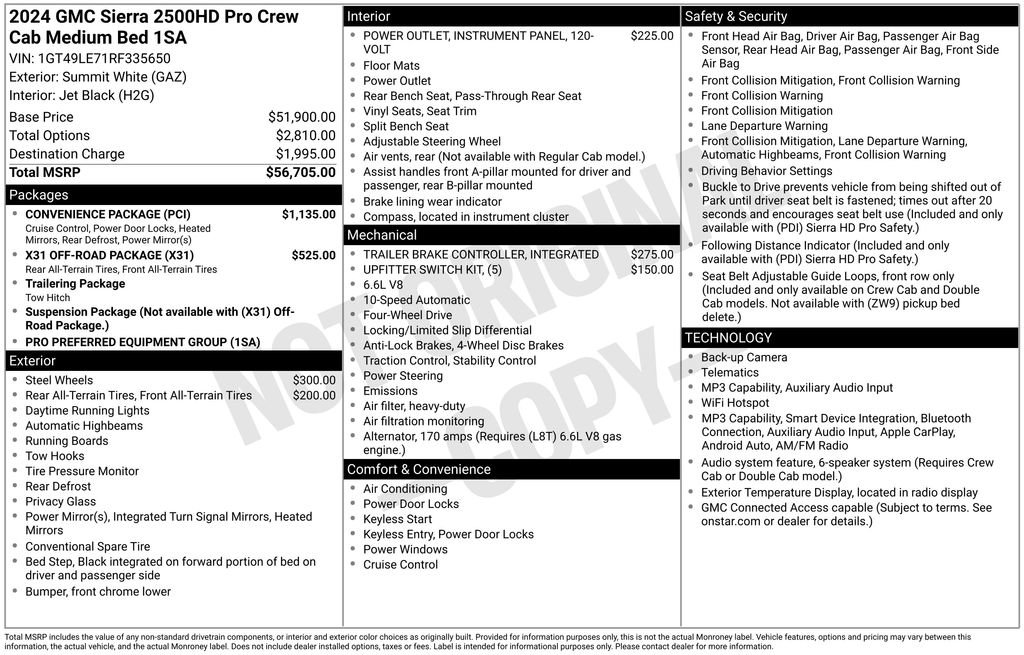 Certified 2024 GMC Sierra 2500 Pro w/ Convenience Package AWD/4WD image 35