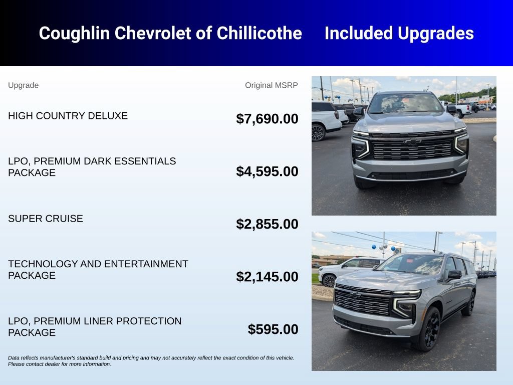 New 2026 Chevrolet Suburban High Country AWD/4WD image 3