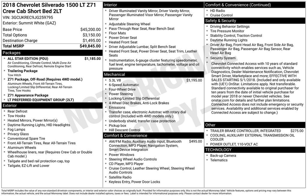 Used 2018 Chevrolet Silverado 1500 LT w/ All Star Edition image 6