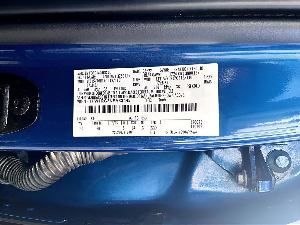 Used 2022 Ford F150 Raptor w/ Equipment Group 801A High AWD/4WD image 21