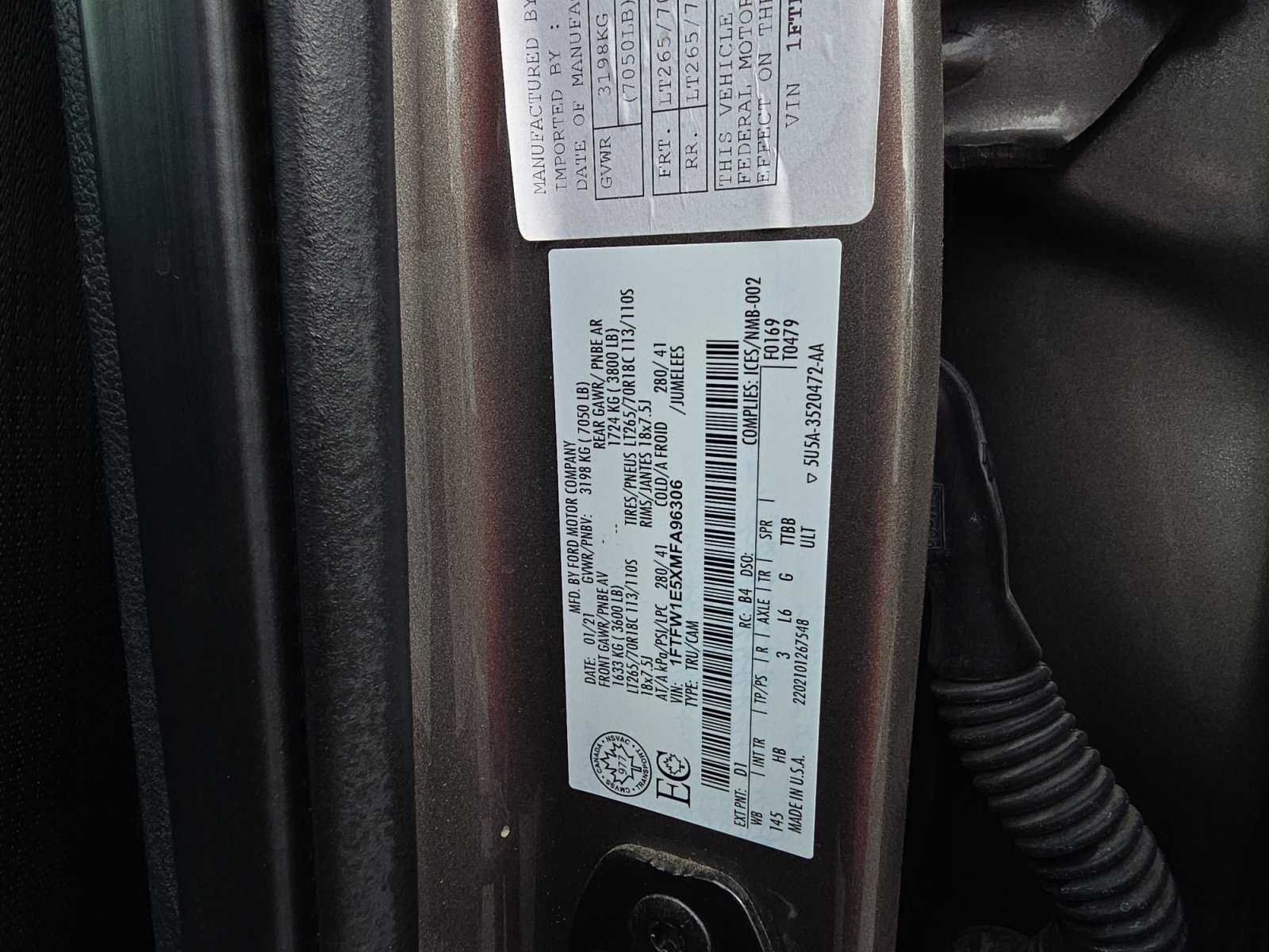 Used 2021 Ford F150 Lariat w/ Equipment Group 502A High image 30