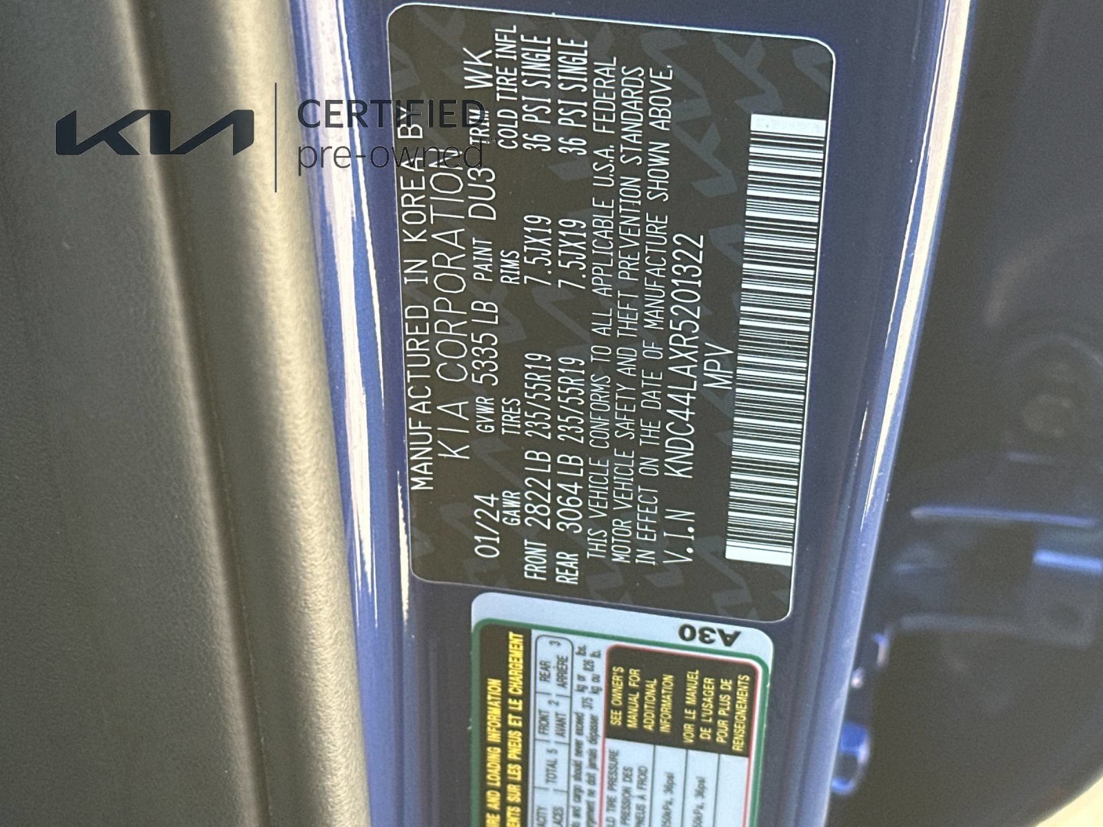Certified 2024 Kia EV6 GT-Line RWD image 30