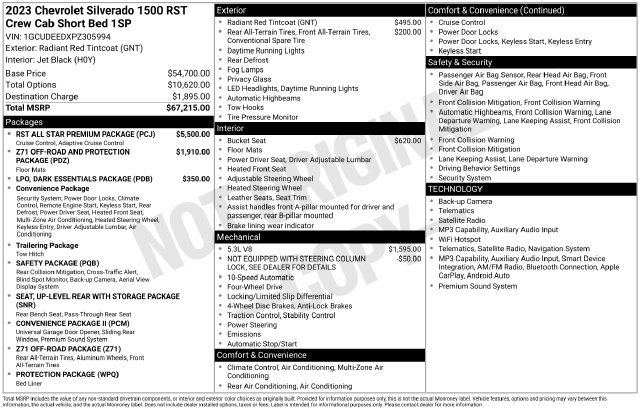 Certified 2023 Chevrolet Silverado 1500 RST w/ RST All Star Premium Package AWD/4WD image 12