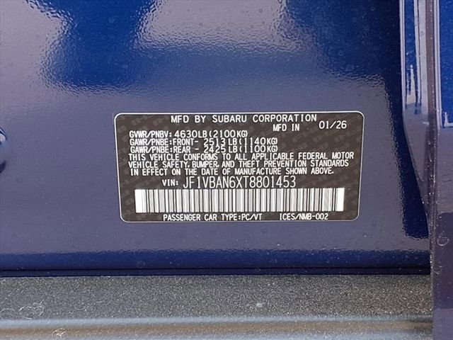 New 2026 Subaru WRX Limited image 9