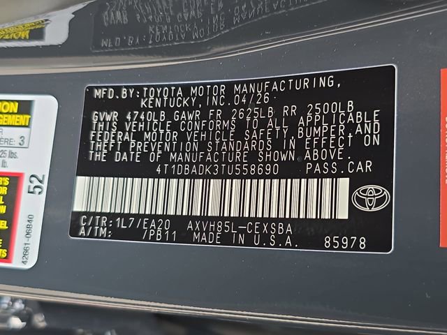 New 2026 Toyota Camry SE AWD/4WD image 34