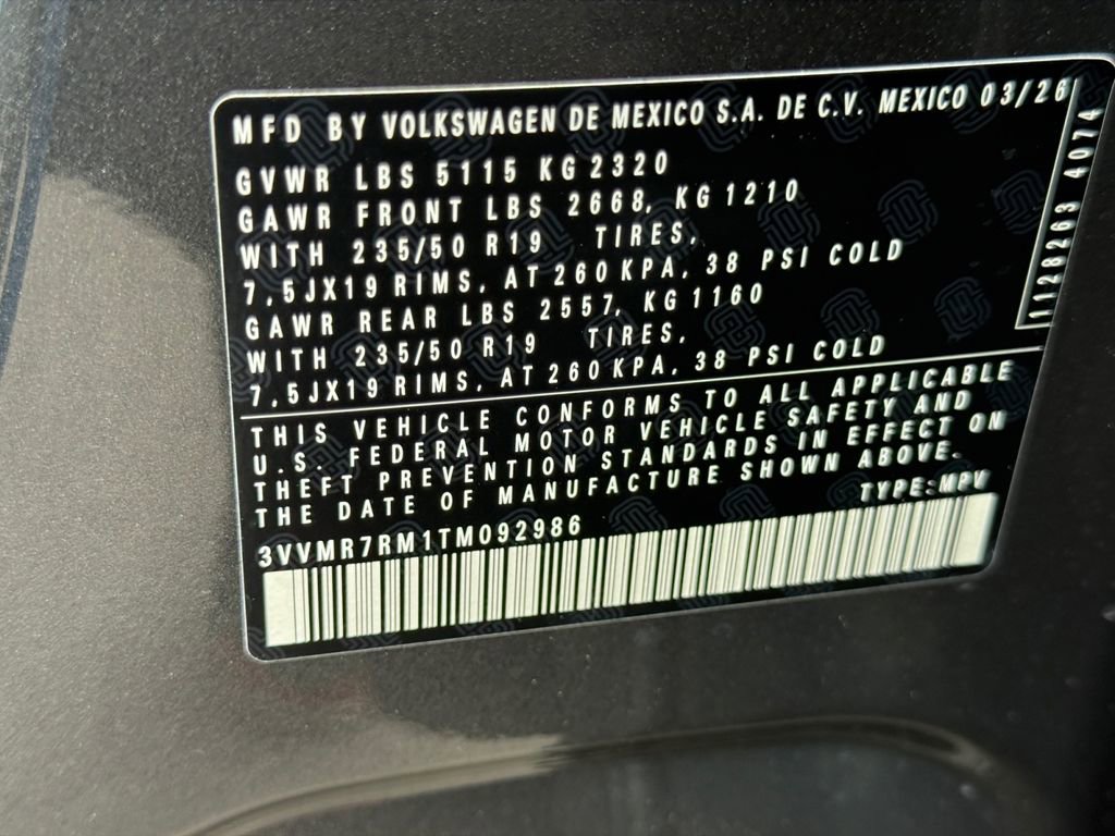 New 2026 Volkswagen Tiguan SE AWD/4WD image 28