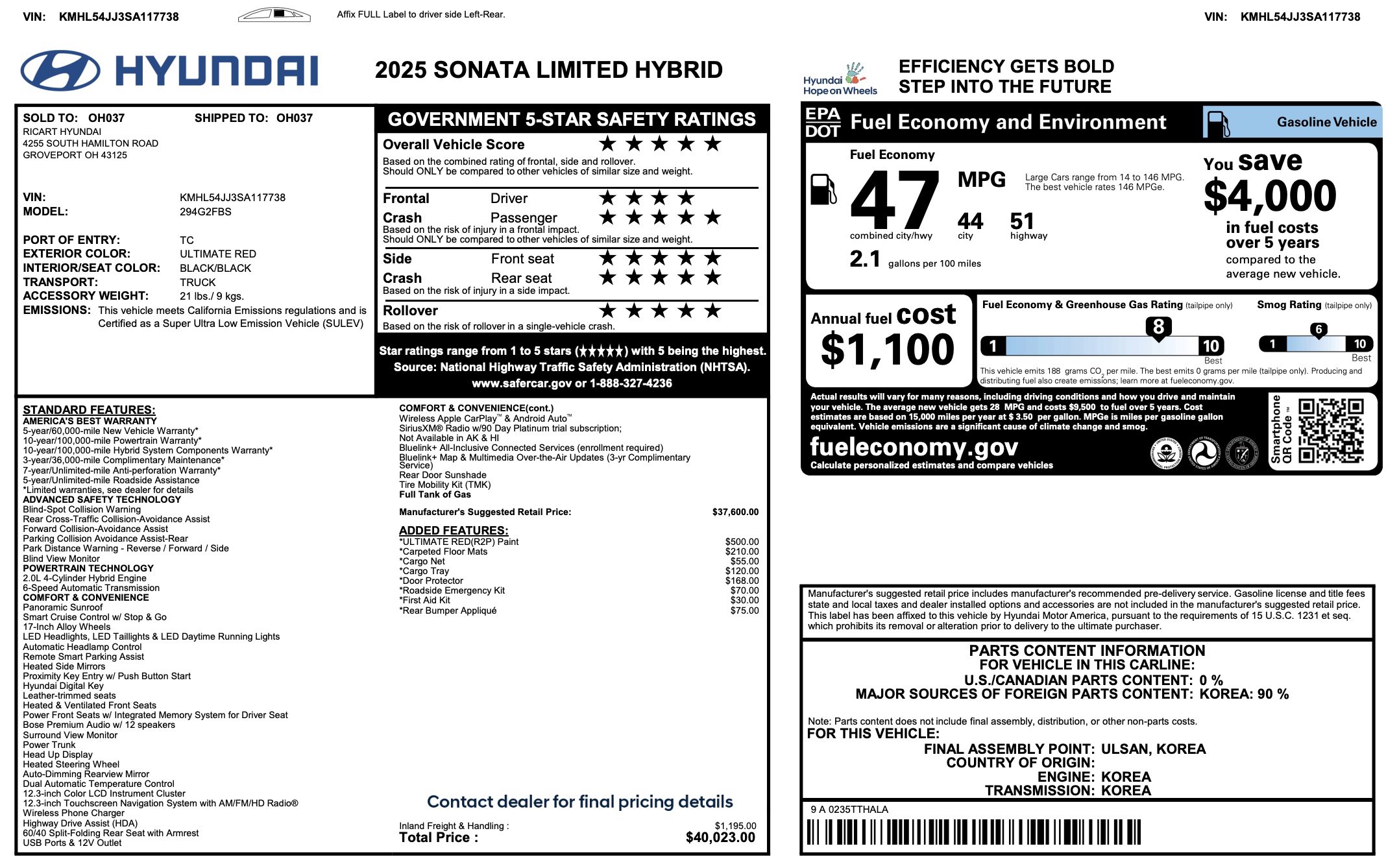 Used 2025 Hyundai Sonata Limited image 4