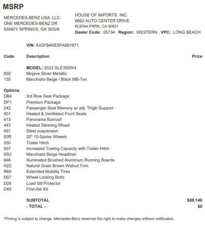 Certified 2023 Mercedes-Benz GLE 350 4MATIC image 4