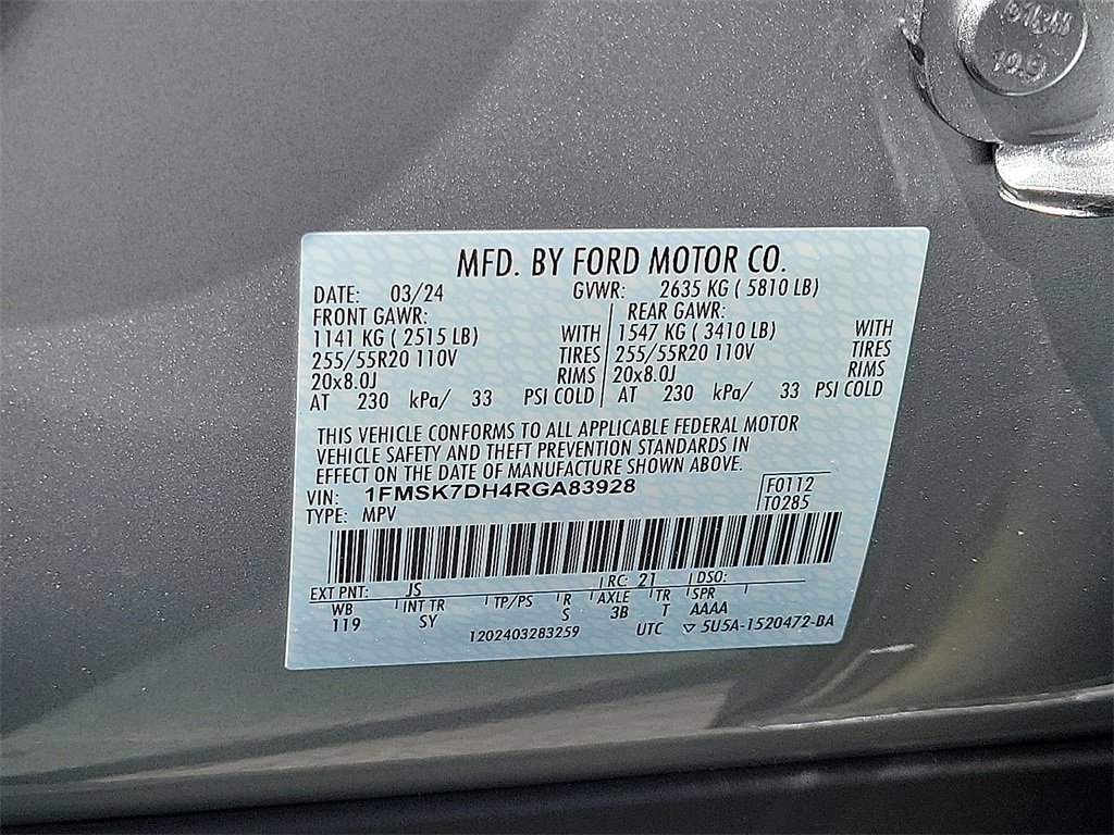 New 2024 Ford Explorer XLT w/ Equipment Group 202A image 11