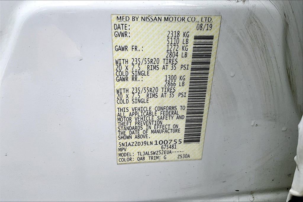 Used 2020 Nissan Murano Platinum FWD image 31