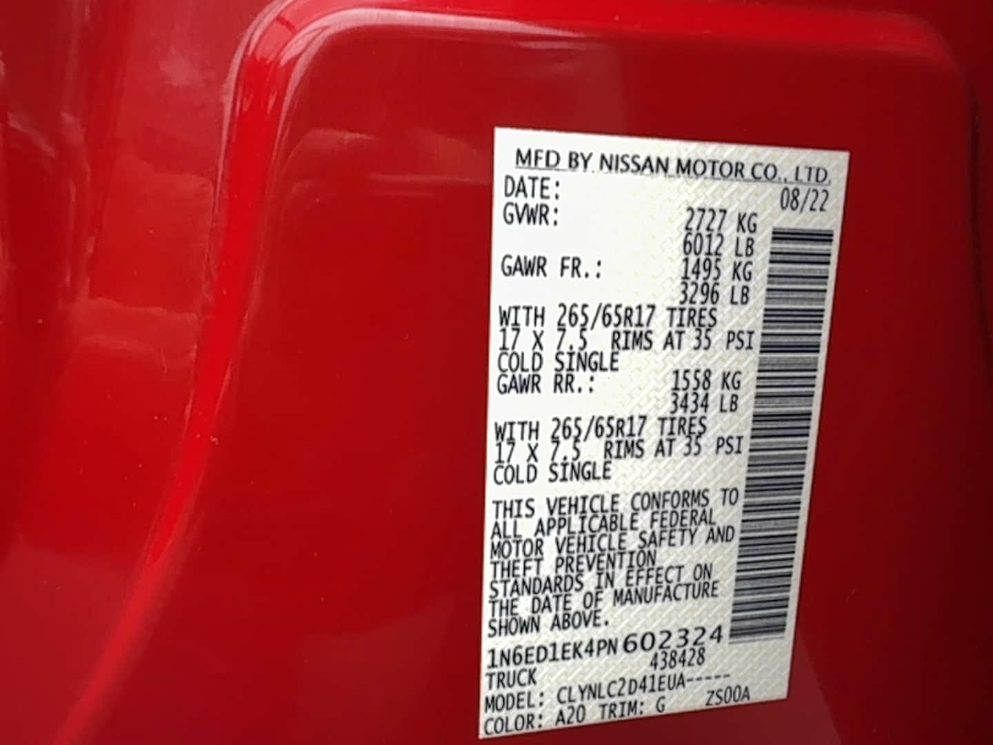 Used 2023 Nissan Frontier SV w/ SV Convenience Package AWD/4WD image 30