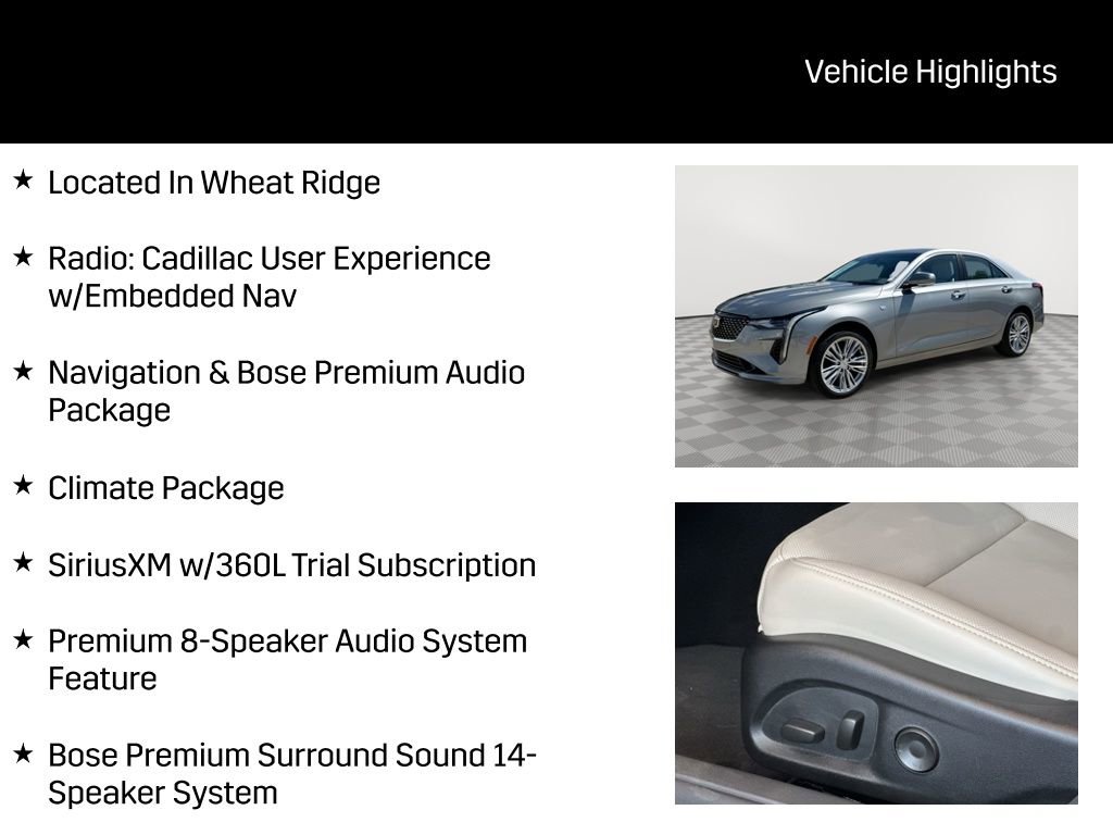 New 2025 Cadillac CT4 Premium Luxury AWD/4WD image 8