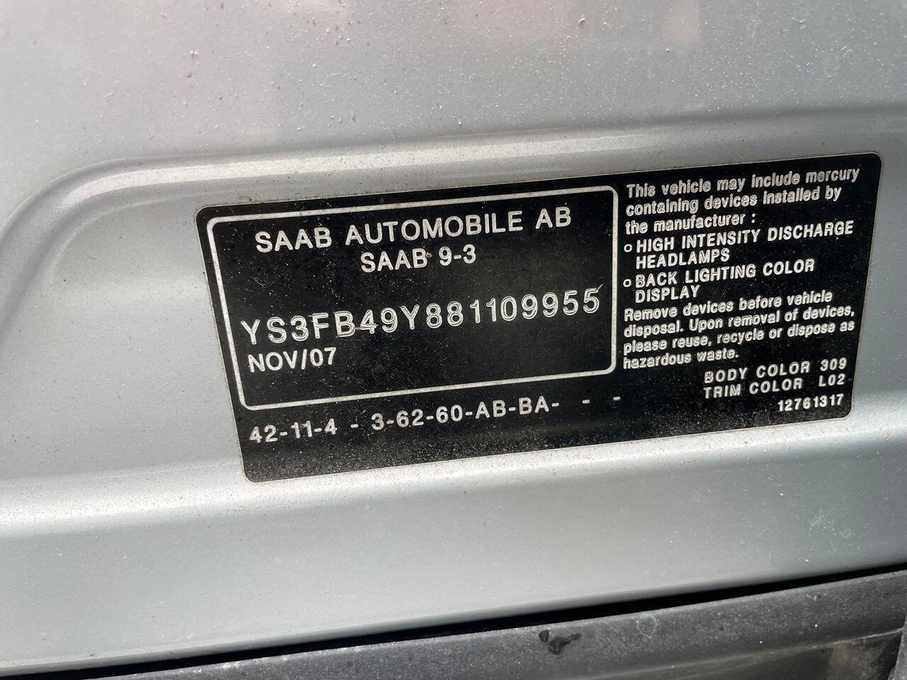 Used 2008 Saab 9-3 2.0T FWD image 9