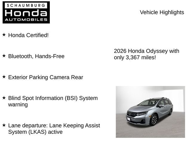 Certified 2026 Honda Odyssey EX-L image 7