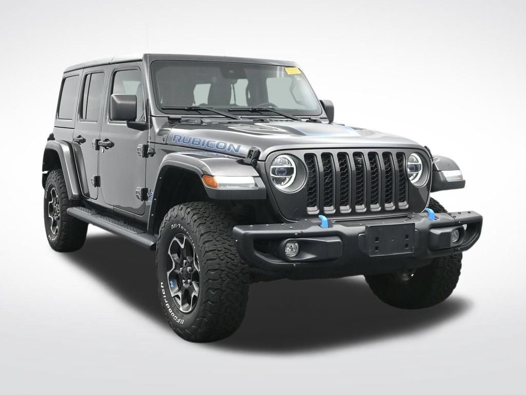 Used 2021 Jeep Wrangler Unlimited Rubicon 4xe w/ Steel Bumper Group AWD/4WD image 3