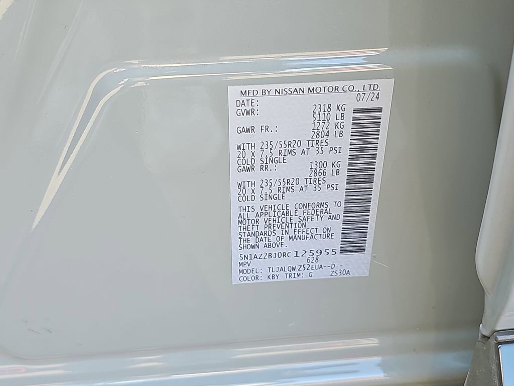 Used 2024 Nissan Murano SV w/ SV Midnight Edition Package image 37