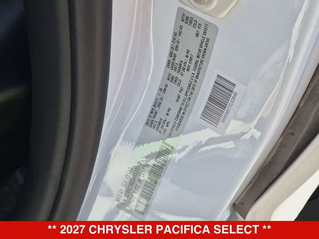 New 2027 Chrysler Pacifica Select FWD image 33