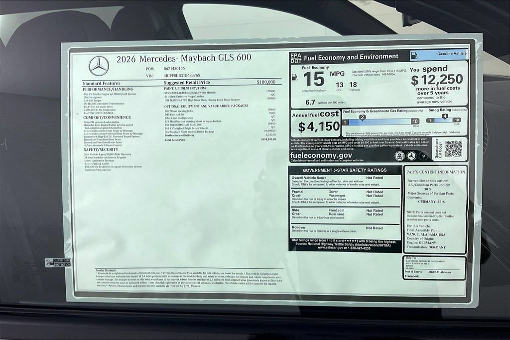New 2026 Mercedes-Benz Maybach GLS 600 4MATIC image 13