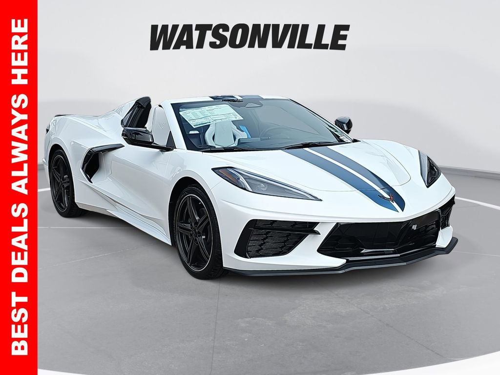 New 2025 Chevrolet Corvette Stingray Convertible w/ Tension Blue Accent Package