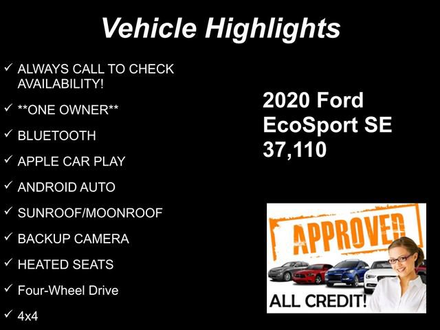 Used 2020 Ford EcoSport SE w/ SE Convenience Package AWD/4WD image 9