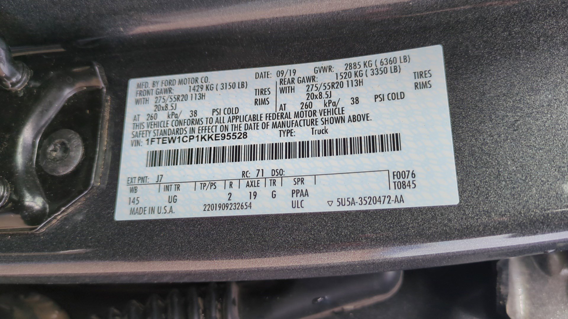 Used 2019 Ford F150 XLT w/ Equipment Group 302A Luxury image 33