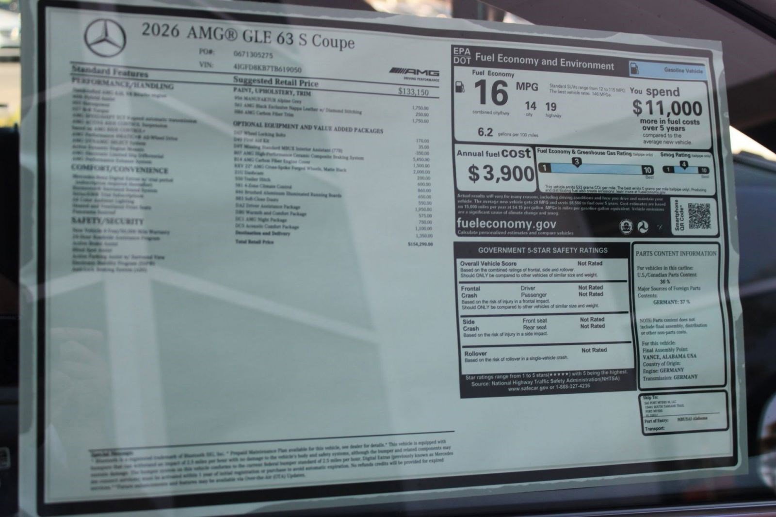 New 2026 Mercedes-Benz GLE 63 AMG S image 39