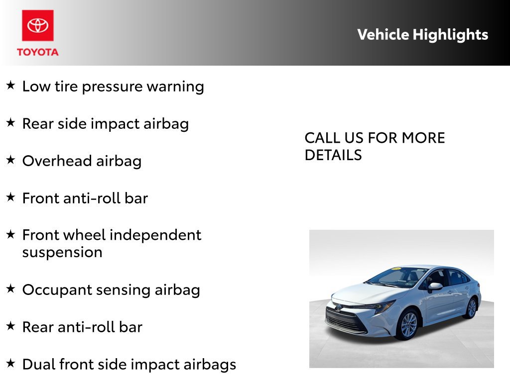 Certified 2026 Toyota Corolla LE w/ LE Premium Package FWD image 13