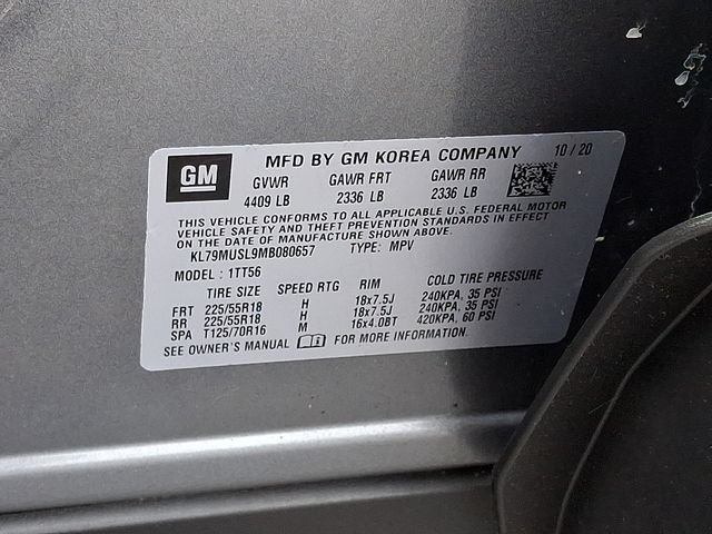 Used 2021 Chevrolet TrailBlazer RS w/ Sun and Liftgate Package AWD/4WD image 29