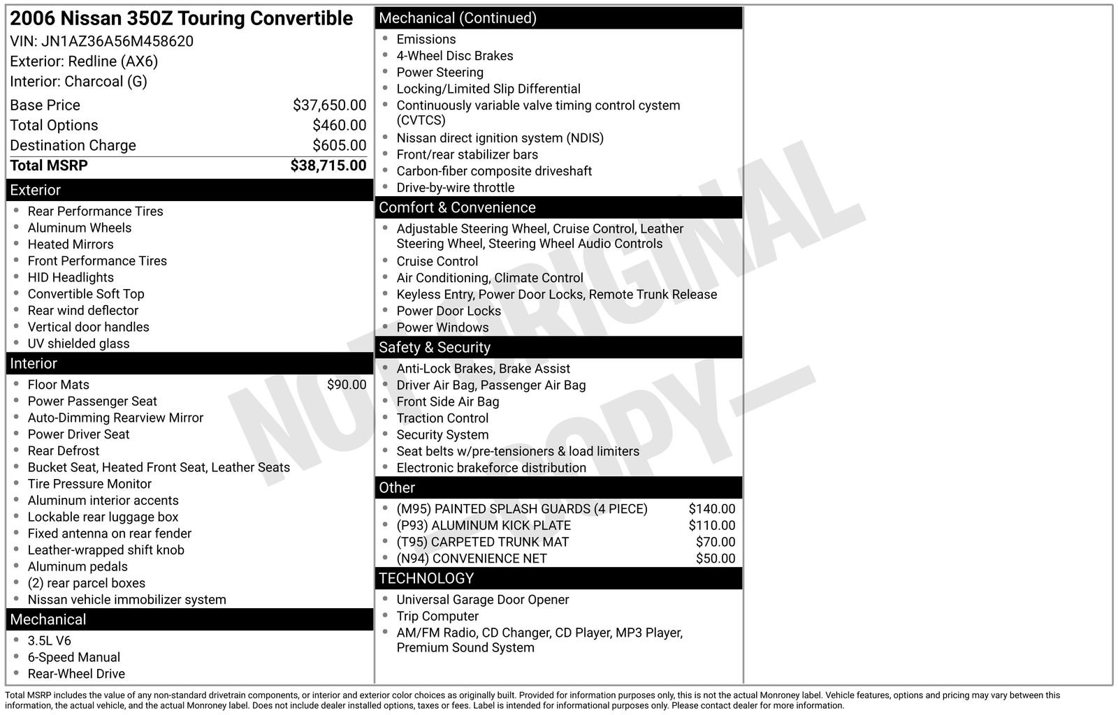 Used 2006 Nissan 350Z Touring image 15
