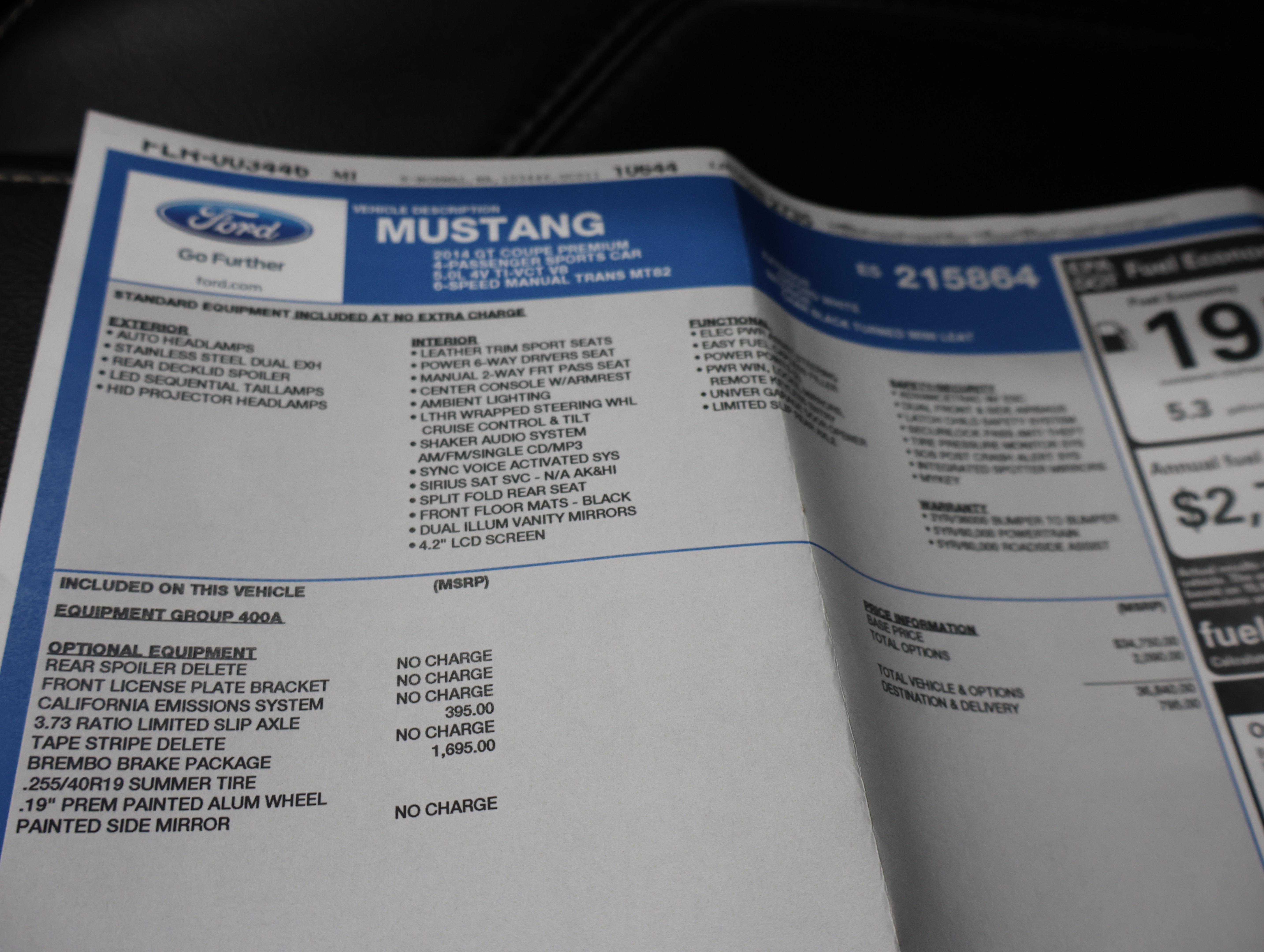 Used 2014 Ford Mustang GT Premium w/ Brembo Brake Package RWD image 68