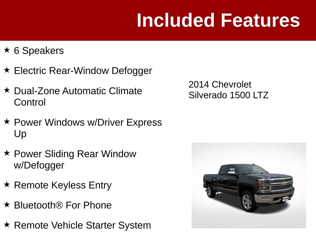 Used 2014 Chevrolet Silverado 1500 LTZ AWD/4WD image 4