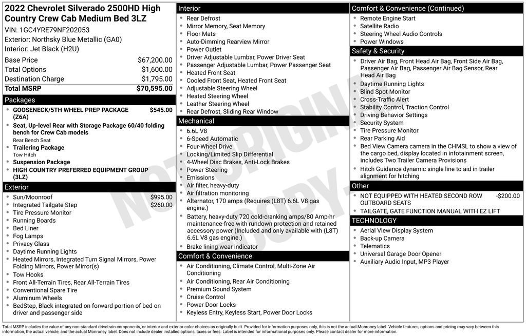 Certified 2022 Chevrolet Silverado 2500 High Country image 11
