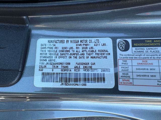 Certified 2025 Nissan Z Sport w/ Floor Mat Package RWD image 18