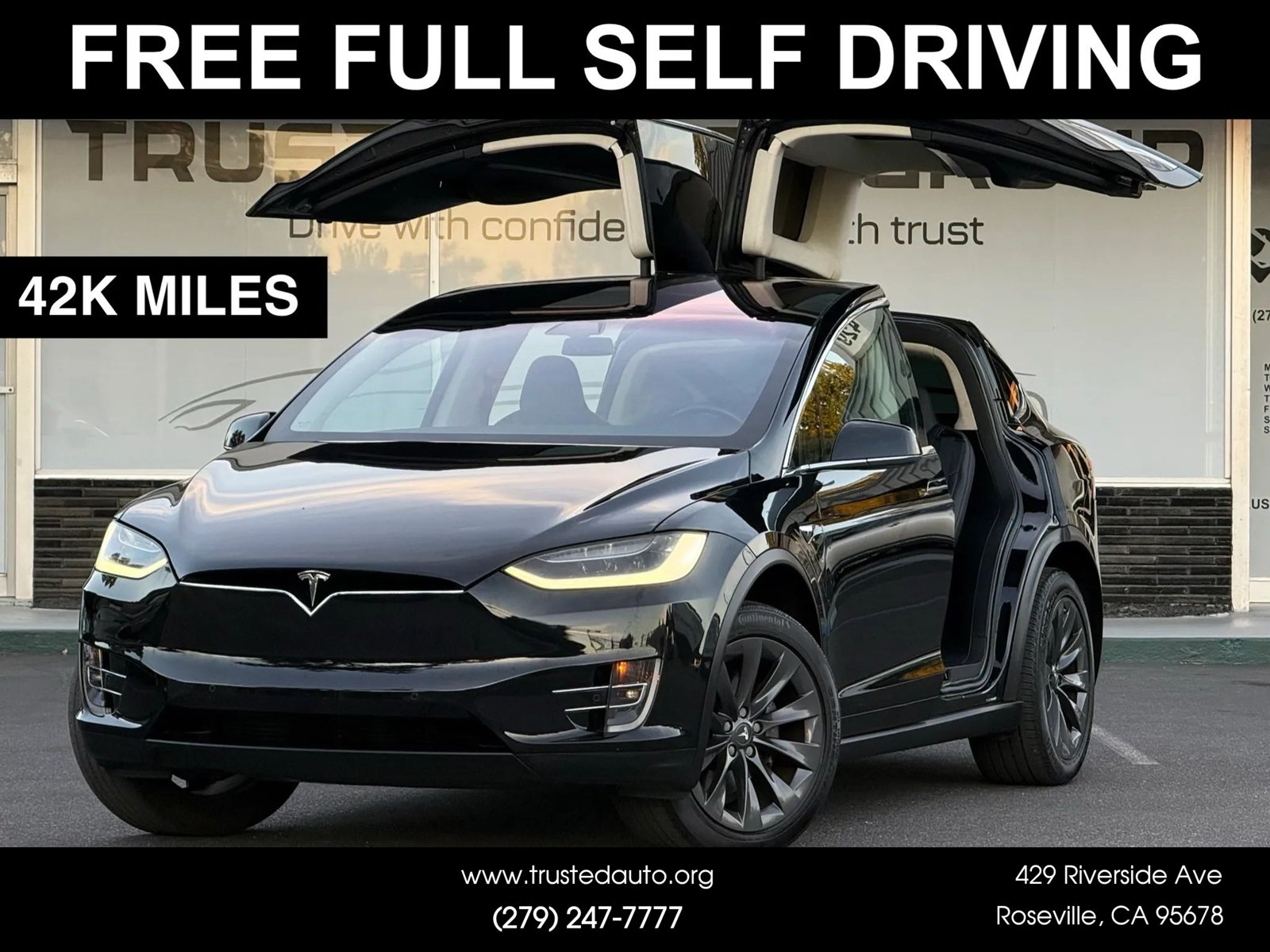 Used 2018 Tesla Model X 75D AWD/4WD image 1