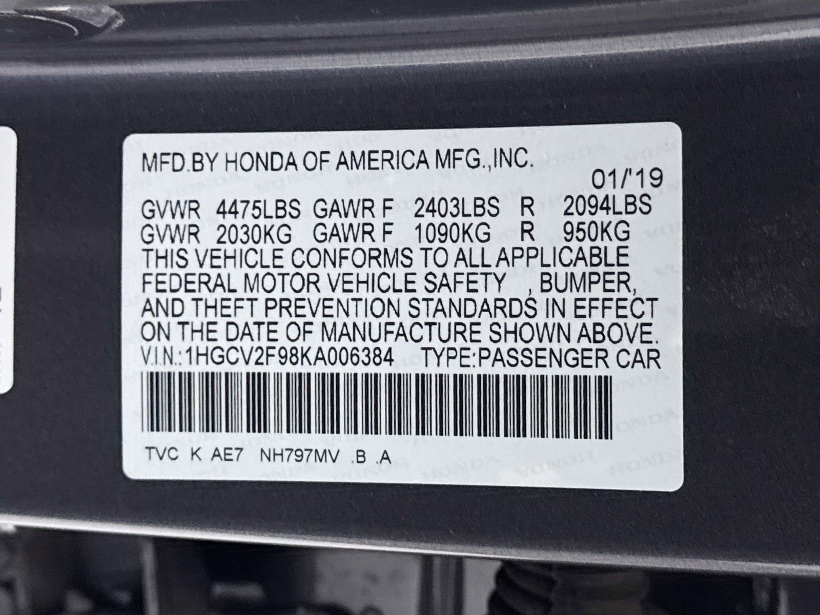 Used 2019 Honda Accord Touring image 39