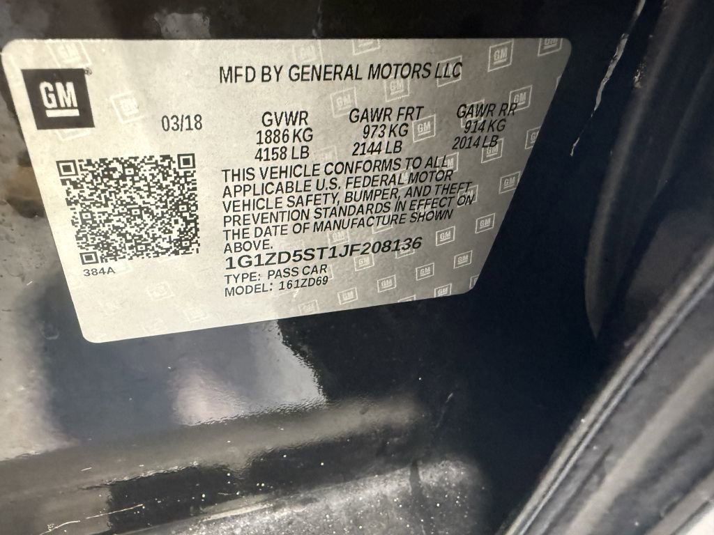 Used 2018 Chevrolet Malibu LT w/ Leather Package image 7