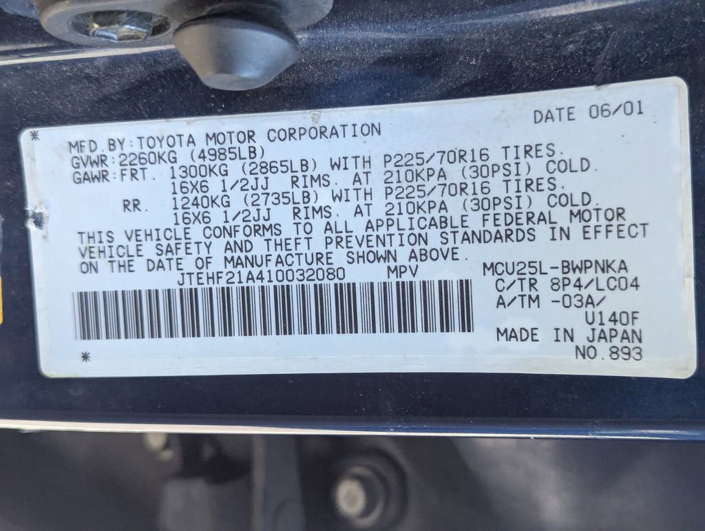 Used 2001 Toyota Highlander V6 image 14