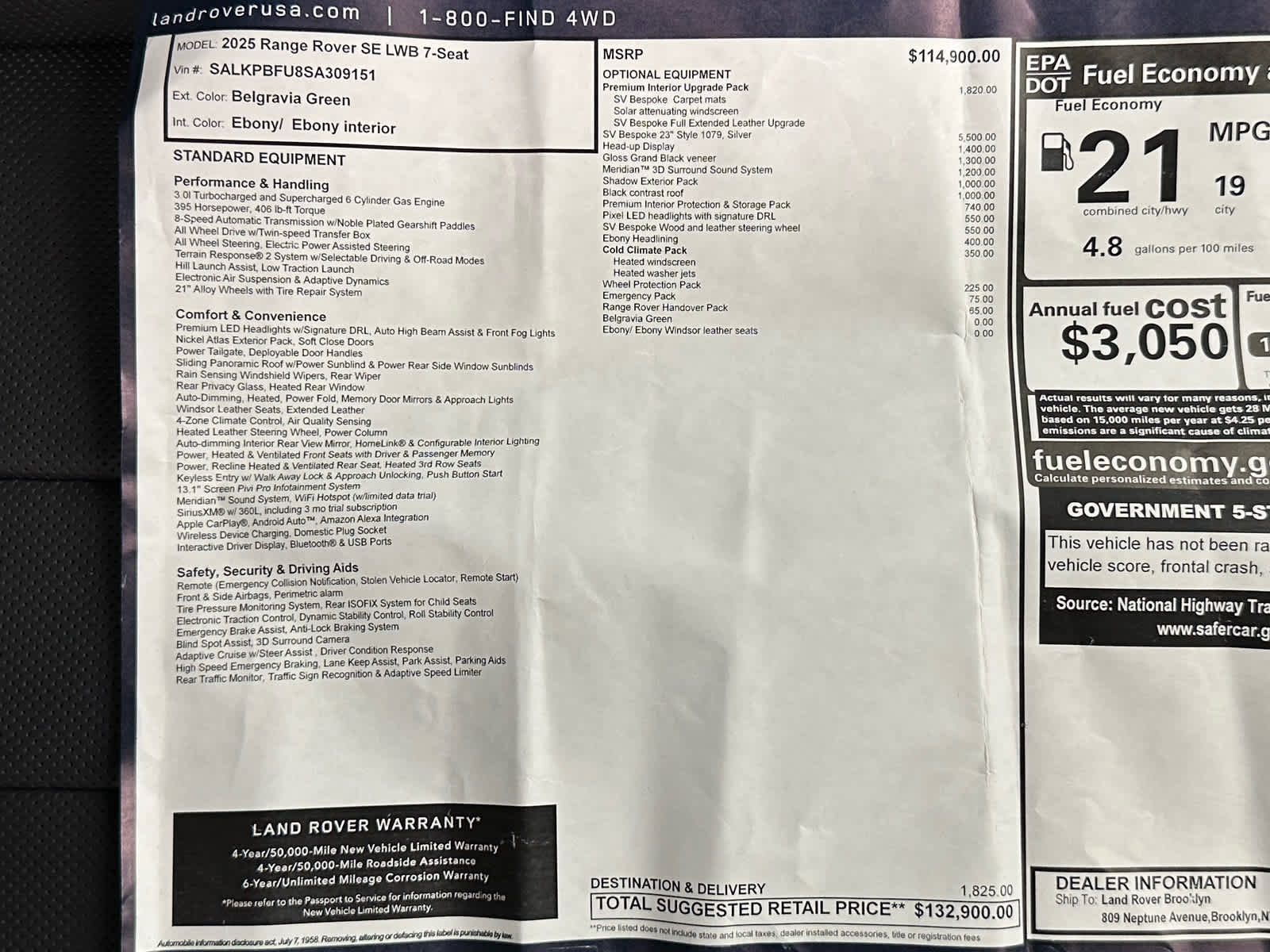 Used 2025 Land Rover Range Rover Long Wheelbase SE image 46