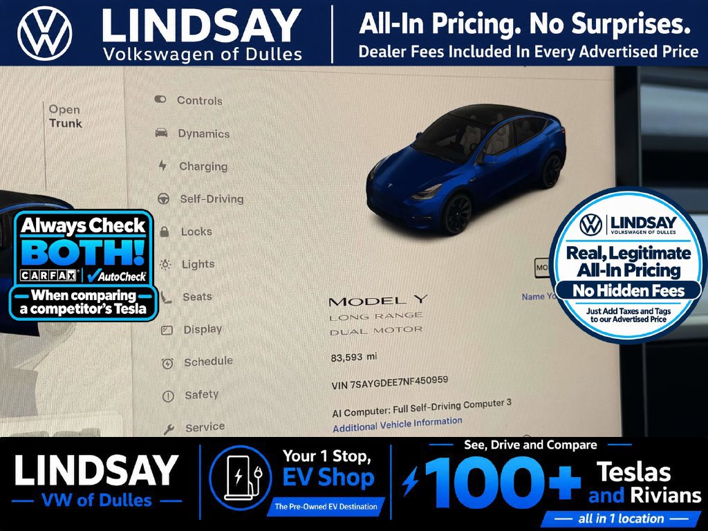 Used 2022 Tesla Model Y Long Range AWD/4WD image 20