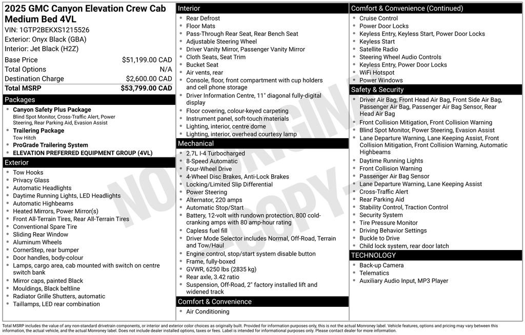 Used 2025 GMC Canyon Elevation image 39