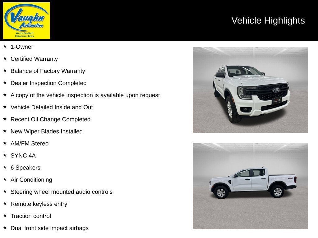 Used 2024 Ford Ranger XL AWD/4WD image 2