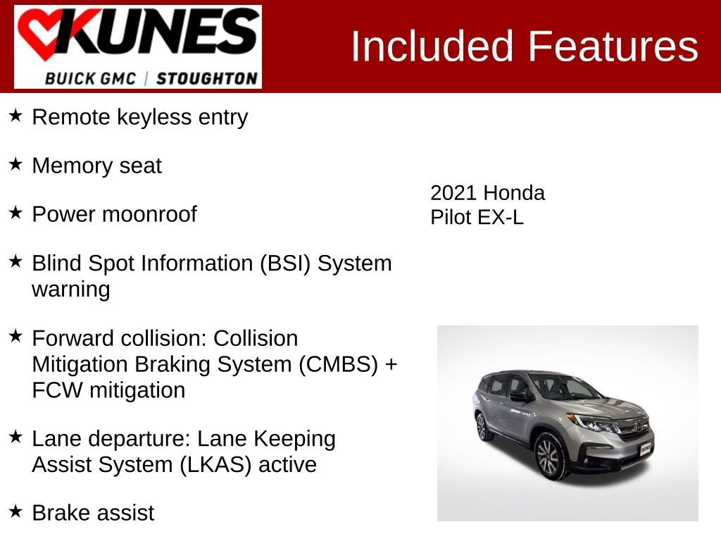 Used 2021 Honda Pilot EX-L image 3