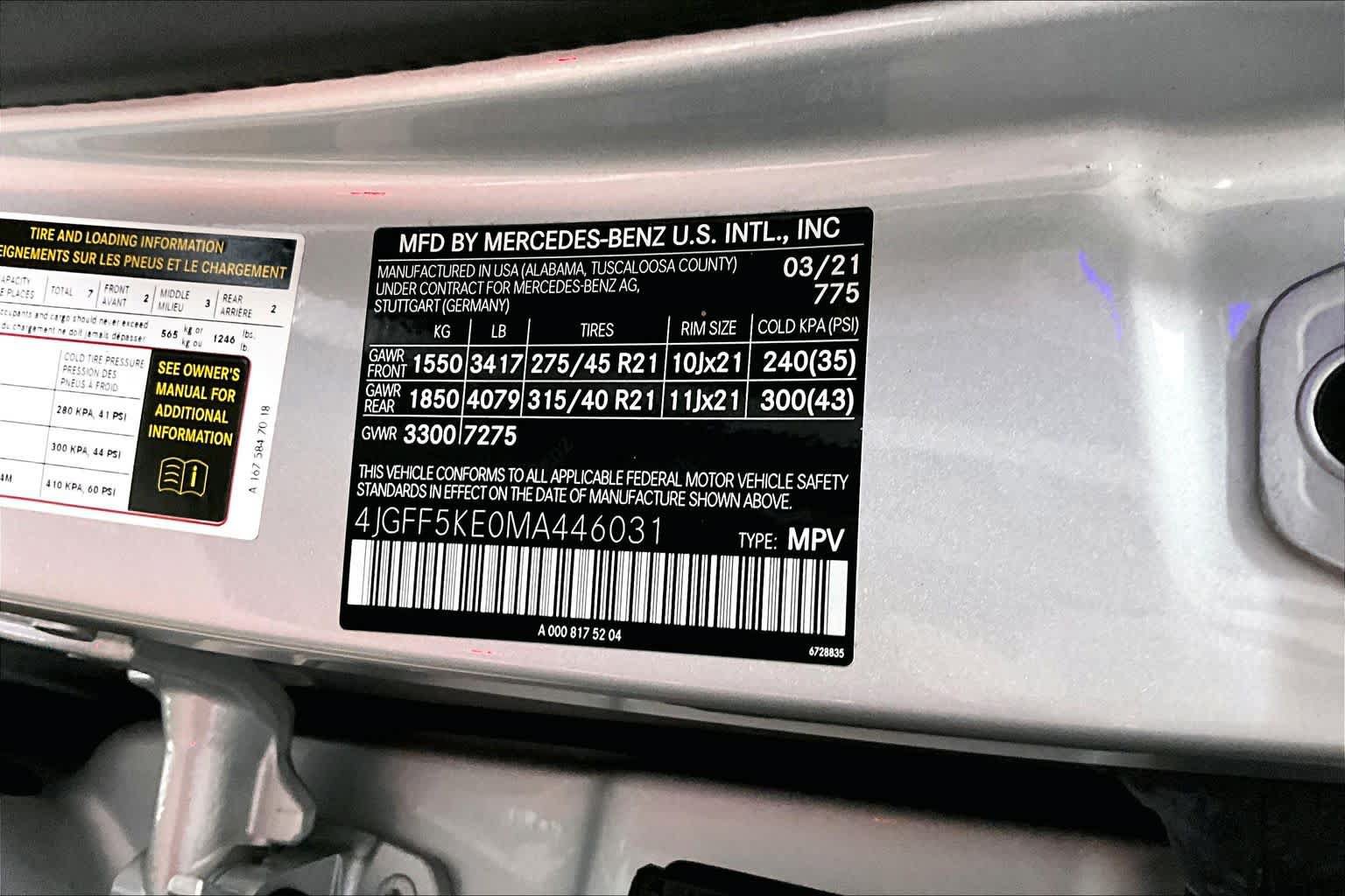 Certified 2021 Mercedes-Benz GLS 450 4MATIC image 34