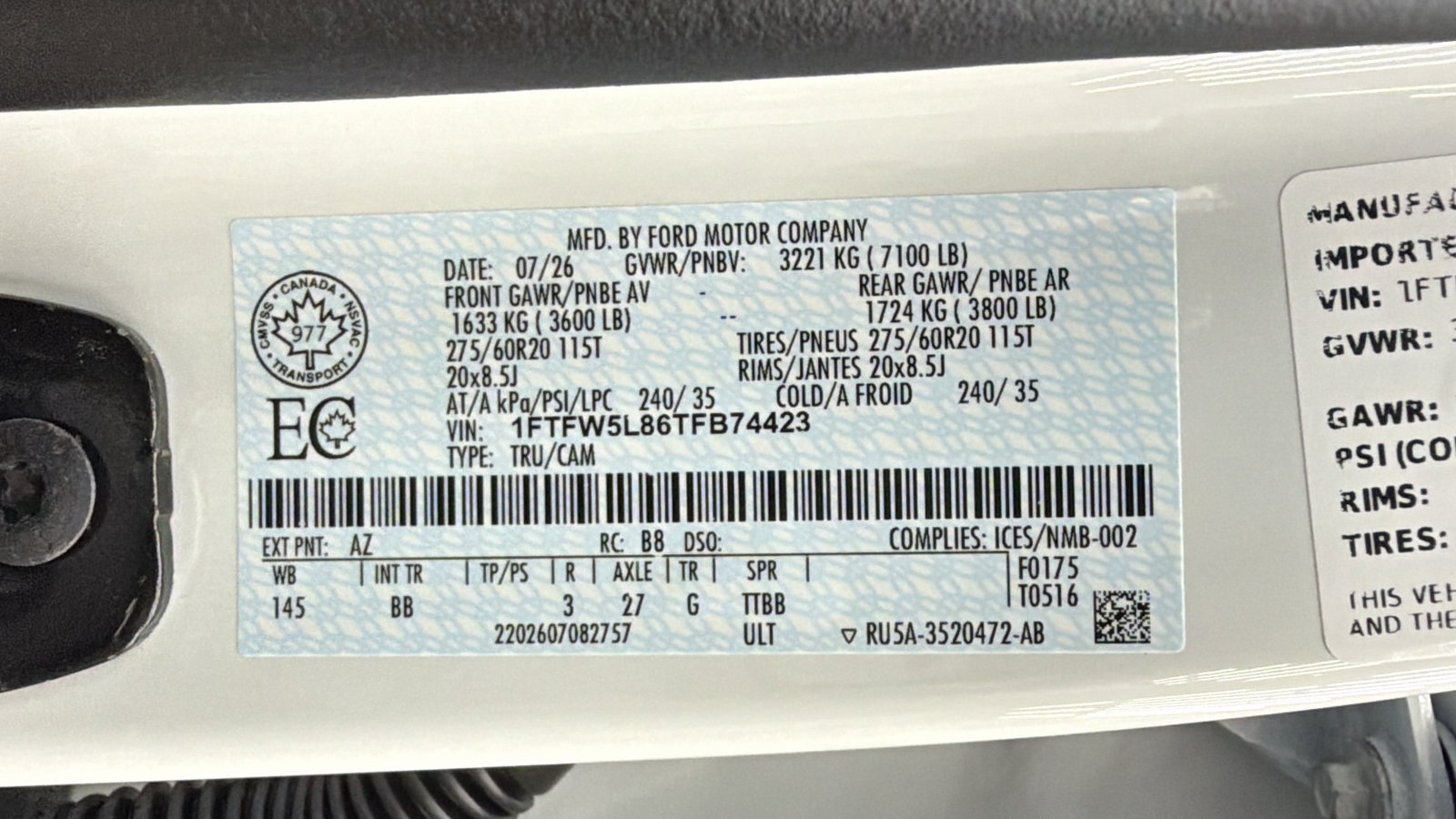 Used 2026 Ford F150 Lariat AWD/4WD image 45