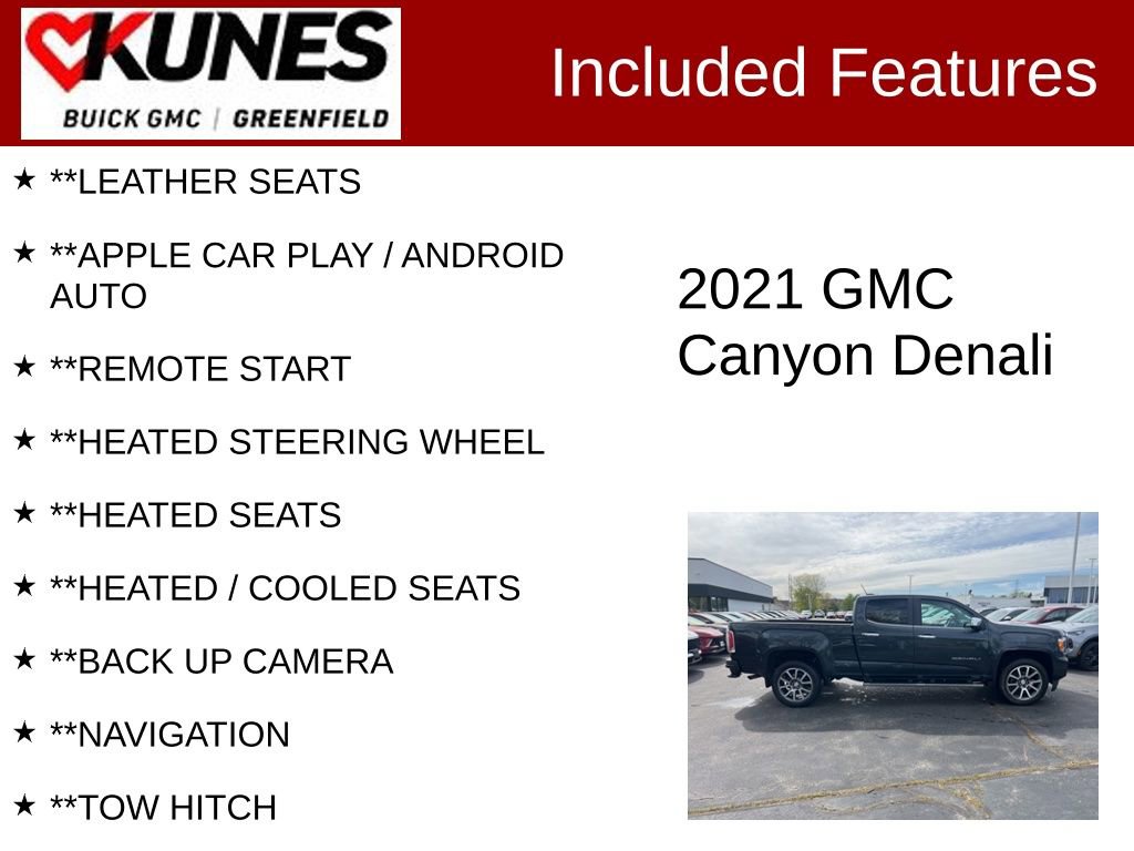 Used 2021 GMC Canyon Denali AWD/4WD image 2