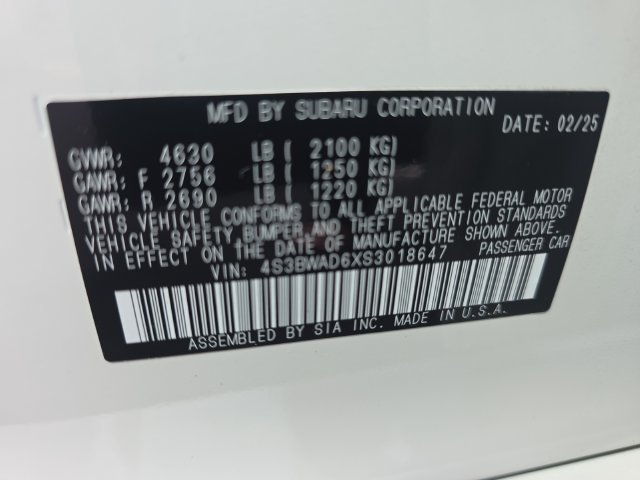 Certified 2025 Subaru Legacy Premium AWD/4WD image 25
